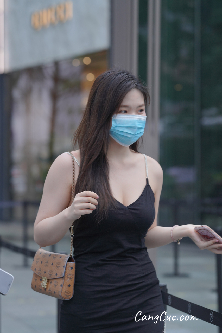 [精选街拍作品] No.3236 黑色系更显白